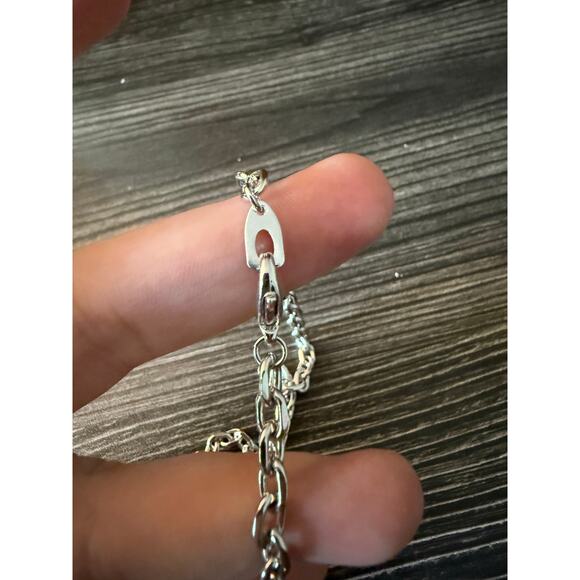 Authentic FENDI Silver & Gold Pendant with Repurposed Necklace - Picture 3 of 7